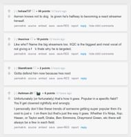Reddit community discussing the streamer's clip (Image via r/LivestreamFail)